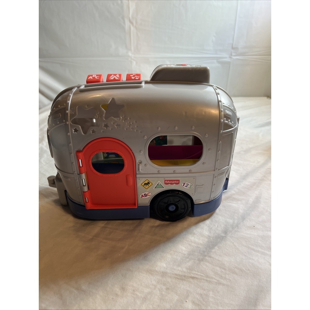 Fisher-Price Preschool Camper Interactive Lights & Sounds Silver Red Blue